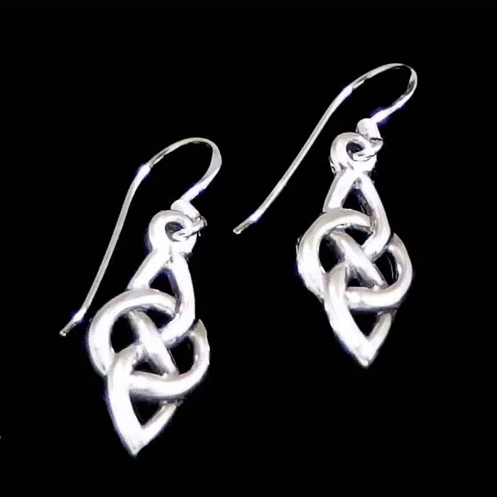 Infinity Silver Celtic Earrings Celtic short dangle earrings NZ