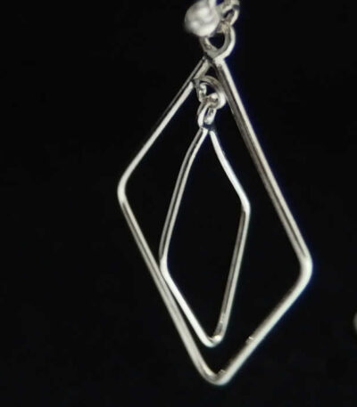 geometric prism earrings