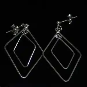 geometric prism earrings