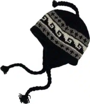 Knitted earflap hats