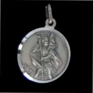 St Christopher protection medal