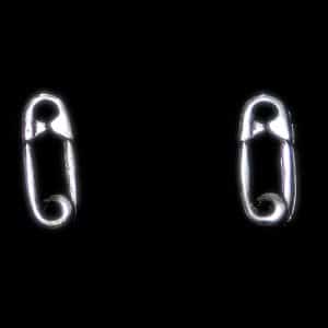 Punk silver stud earrings