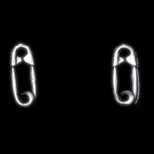 Punk silver stud earrings