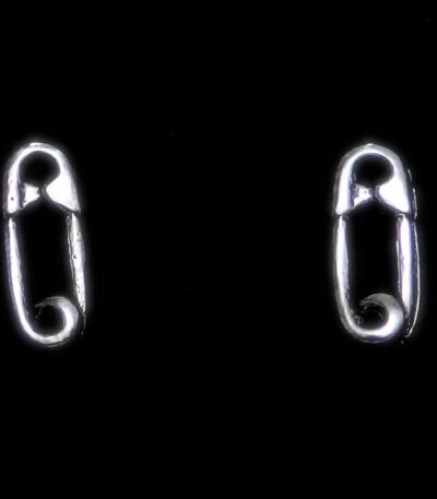 Punk silver stud earrings