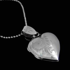 Photo locket love necklace