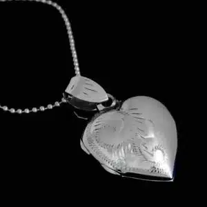 Photo locket love necklace