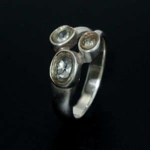 Sterling silver quartz crystal ring NZ