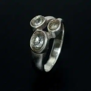 Sterling silver quartz crystal ring NZ