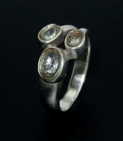Sterling silver quartz crystal ring NZ