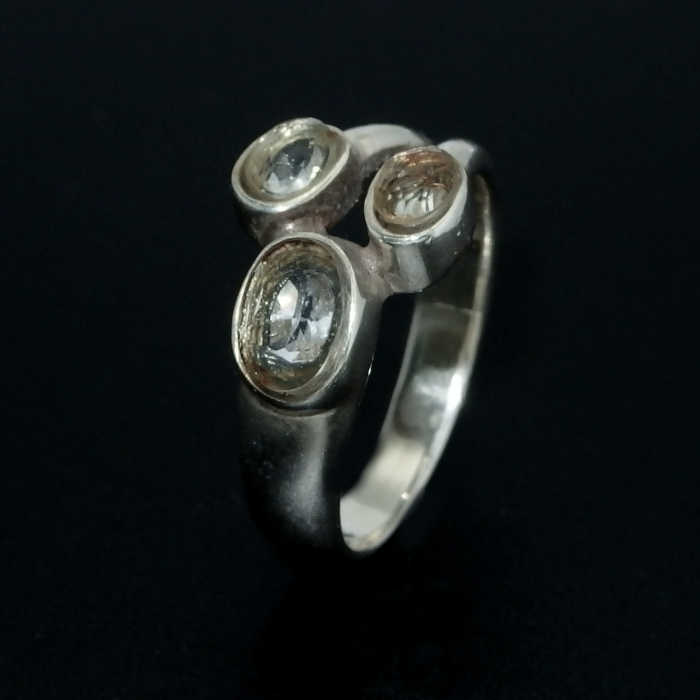 Sterling silver quartz crystal ring NZ