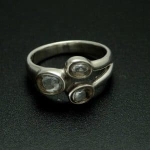 Sterling silver quartz crystal ring NZ
