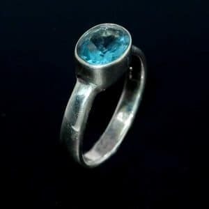 Cubic zirconia sterling silver ring NZ