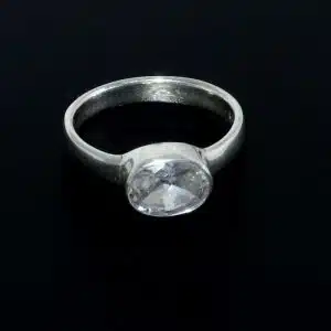 Cubic zirconia sterling silver ring NZ