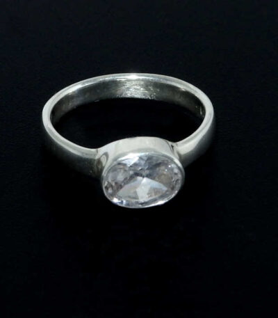 Cubic zirconia sterling silver ring NZ