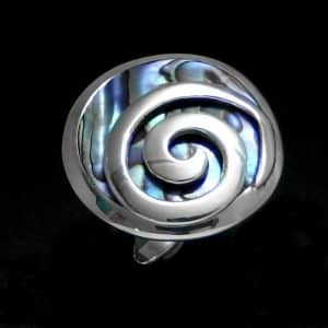 Large Spiral Shell Ring NZ