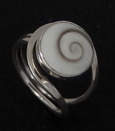 Sterling Silver shiva shell ring