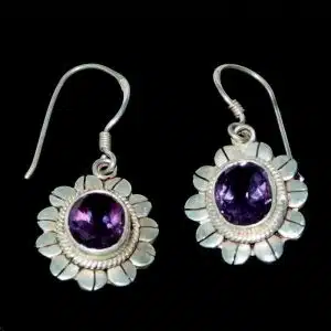 Real alexandrite earrings