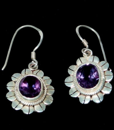Real alexandrite earrings