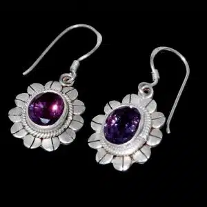 Real alexandrite earrings