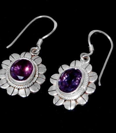 Real alexandrite earrings