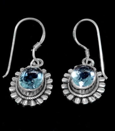 Real aquamarine earrings