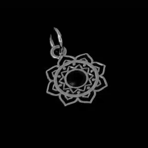 Silver Boho Mandala necklace