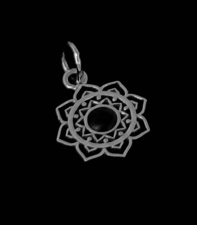 Silver Boho Mandala necklace