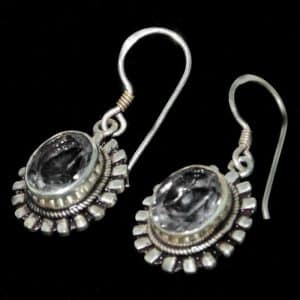Real Quartz crystal earrings