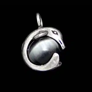 Silver dolphin necklace