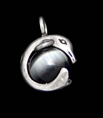 Silver dolphin necklace