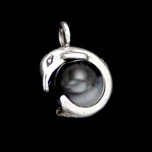 Silver dolphin necklace