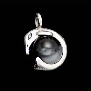Silver dolphin necklace