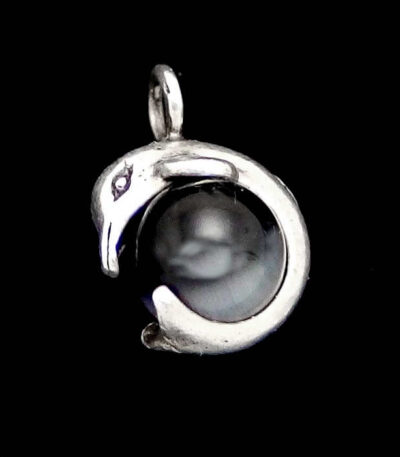 Silver dolphin necklace