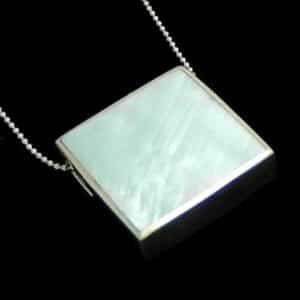 Silver woman necklace