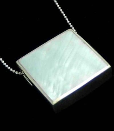 Silver woman necklace
