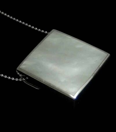 Silver woman necklace