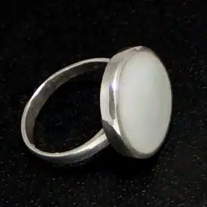 Silver mother pearl shell ring NZ