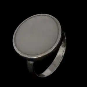 Silver mother pearl shell ring NZ