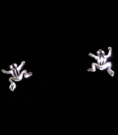 Cute frog studs-sterling silver 92.5