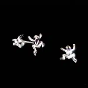 Cute frog studs-sterling silver 92.5 |