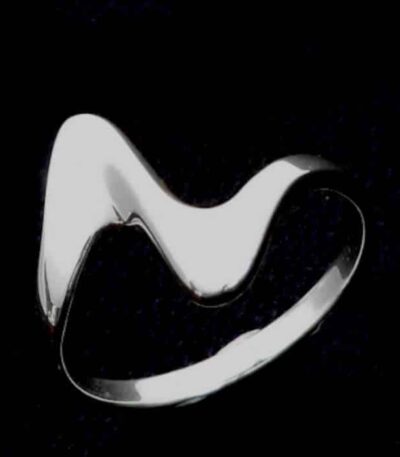 Silver Heart beat Ring