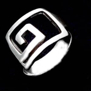 Sterling silver Spiral kiwiana Ring NZ