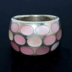 Solid ladies silver ring