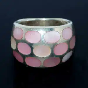 Solid ladies silver ring