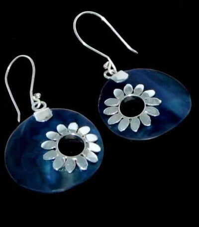 Handmade disc earrings