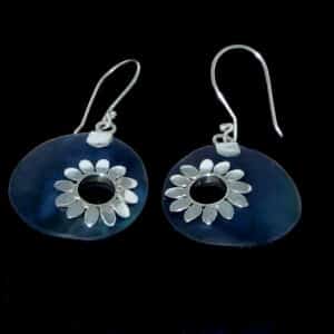 Handmade disc earrings