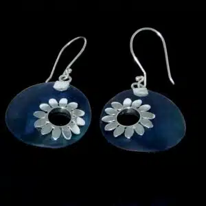 Handmade disc earrings