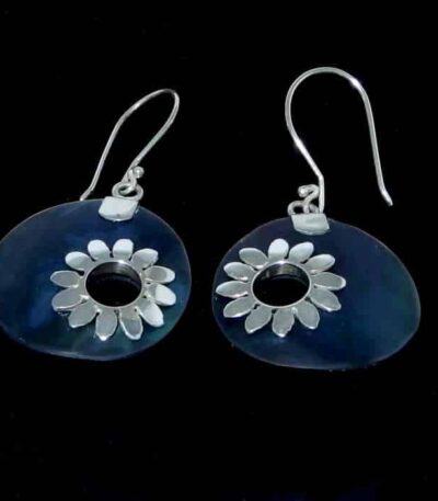 Handmade disc earrings