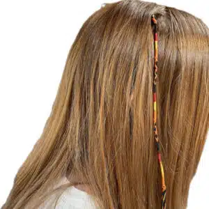 Hair wrap silk braid