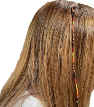 Hair wrap silk braid